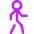 Figure Walking Icon from Core Neon Set