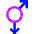 Gender Gay 2 Icon from Core Neon Set