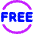 Tag Free Circle Icon from Core Neon Set