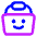 Shopping Basket Emoji Smile Icon from Core Neon Set