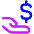 Share Money Dollar Icon from Core Neon Set | Free Download as SVG Vector and Transparent PNG | Streamline icons