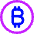 Bitcoin Circle 1 Icon from Core Neon Set