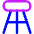 Stool Icon from Core Neon Set