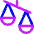 Justice Scale 3 Icon from Core Neon Set