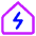 Eco House Icon from Core Neon Set