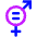 Gender Equality Icon from Core Neon Set