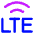 Cellular Network Lte Icon from Core Neon Set