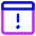Browser Warning Icon from Core Neon Set
