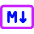 Markdown Rectangle Programming Icon from Core Neon Set