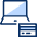 Credit Card Application Laptop Icon from Cyber Duotone Set