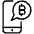 Crypto Chat Mobile Phone Icon from Ultimate Light Set