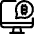 Crypto Chat Monitor Icon from Ultimate Regular Set