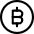 Crypto Currency Bitcoin Circle Icon from Ultimate Regular Set