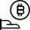 Crypto Currency Bitcoin Give Icon from Ultimate Light Set