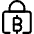 Crypto Currency Bitcoin Lock Icon from Ultimate Regular Set