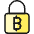 Crypto Currency Bitcoin Lock Icon from Ultimate Colors Set | Free Download as SVG Vector and Transparent PNG | Streamline icons