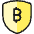 Crypto Currency Bitcoin Shield Icon from Ultimate Colors Set | Free Download as SVG Vector and Transparent PNG | Streamline icons