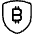 Crypto Currency Bitcoin Shield Icon from Ultimate Light Set