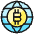 Crypto Currency Bitcoin World icon - Free transparent PNG, SVG. No sign up needed.