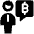 Crypto Full Body Chat User Man Conversation Icon from Ultimate Bold Set