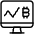 Crypto Market Price Line Graph Icon from Ultimate Light Set