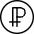 Virtual Coin Crypto Peercoin Icon from Ultimate Light Set