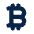 Currency Bitcoin 2 Fill Icon from Mingcute Fill Set