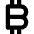 Currency Bitcoin Icon from Nova Solid Set