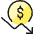 Currency Dollar Decrease Icon from Ultimate Colors Set