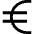 Currency Euro Icon from Nova Line Set