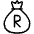 Currency Sign Rand Bag icon - Free transparent PNG, SVG. No sign up needed.