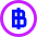 Baht Circle Icon from Sharp Neon Set