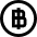 Baht Circle Icon from Sharp Line Set
