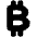 Bitcoin Icon from Plump Solid Set | Free Download as SVG Vector and Transparent PNG | Streamline icons