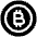 Bitcoin Circle 1 Icon from Plump Solid Set