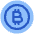 Bitcoin Circle 1 Icon from Plump Flat Set