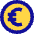 Euro Circle Icon from Sharp Pop Set