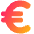 Euro Icon from Plump Gradient Set