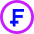 Franc Circle Icon from Sharp Neon Set