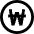 Won Circle Icon from Sharp Line Set