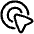 Arrow Cursor Click 1 Icon from Plump Line Set