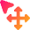 Arrow Cursor Move Icon from Core Gradient Set