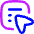 Contextual Menu Pointer Arrow Icon from Flex Neon Set