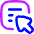 Contextual Menu Pointer Tail Arrow Icon from Flex Neon Set