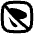 Pointer Arrow Slash Square Icon from Flex Remix Set