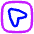Pointer Arrow Square Icon from Flex Neon Set
