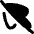 Pointer Tail Arrow Slash Icon from Flex Remix Set