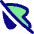 Pointer Tail Arrow Slash Icon from Flex Pop Set