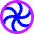 Spinning Wheel Cursor Icon from Sharp Neon Set