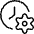 Customer Relationship Management Time Clock Icon from Ultimate Light Set
